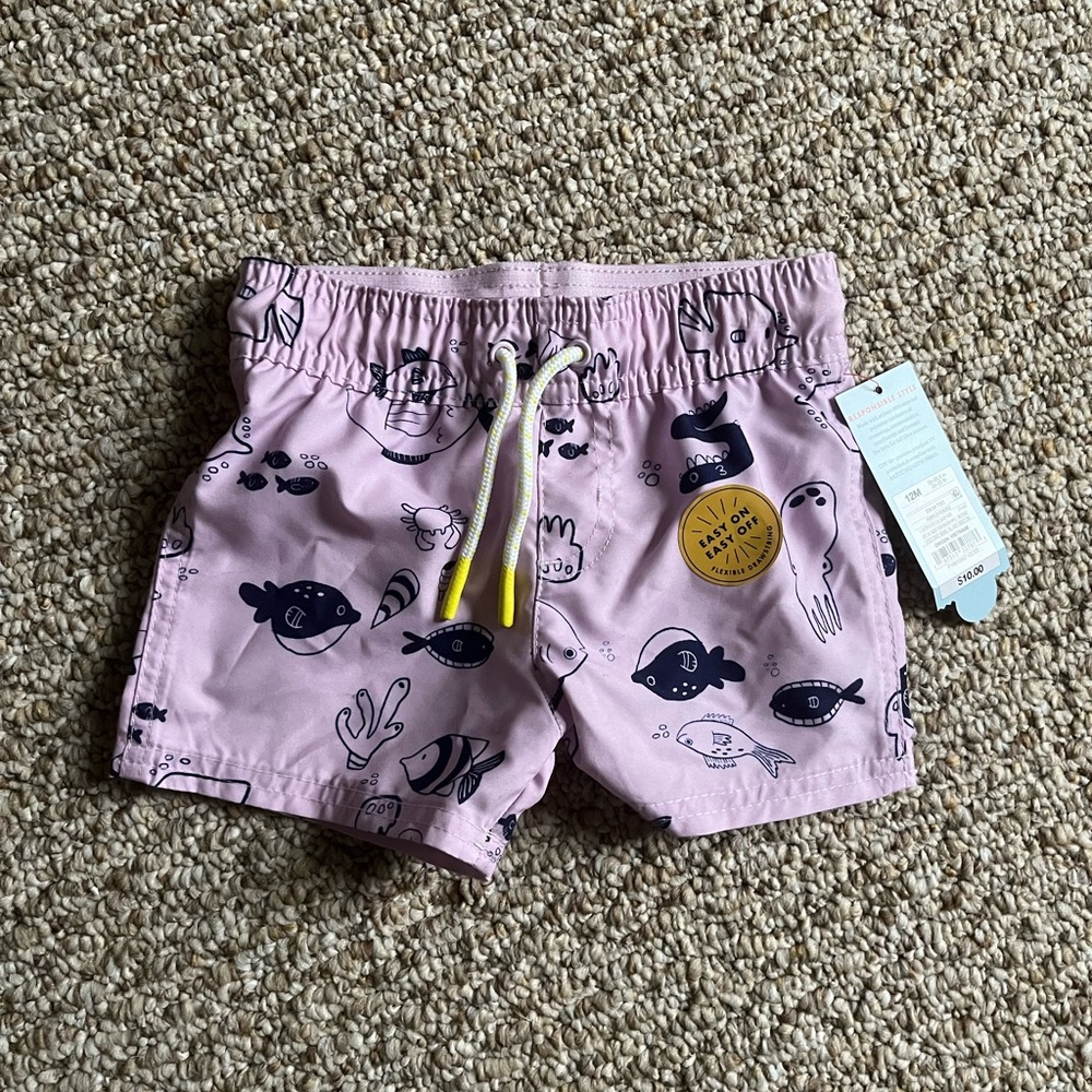 Swim trunks by cat and jack 12m nwt